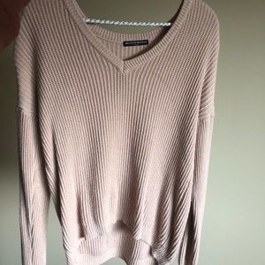Nude pink knit sweater